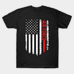 US Flag Airplane Patriotic American Pilot T-Shirt